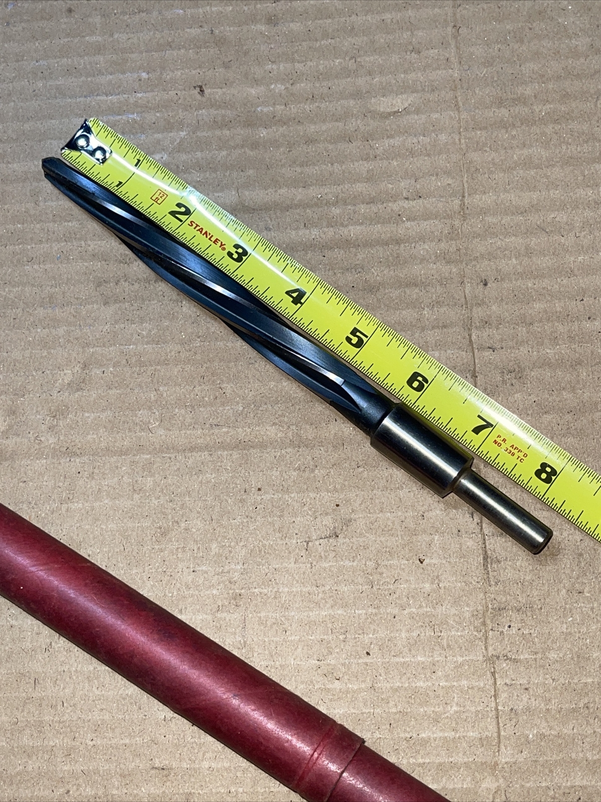 NOS National USA 232A 9/16 In Bridge Reamer No 2 Taper Shank LH Helical Flutes