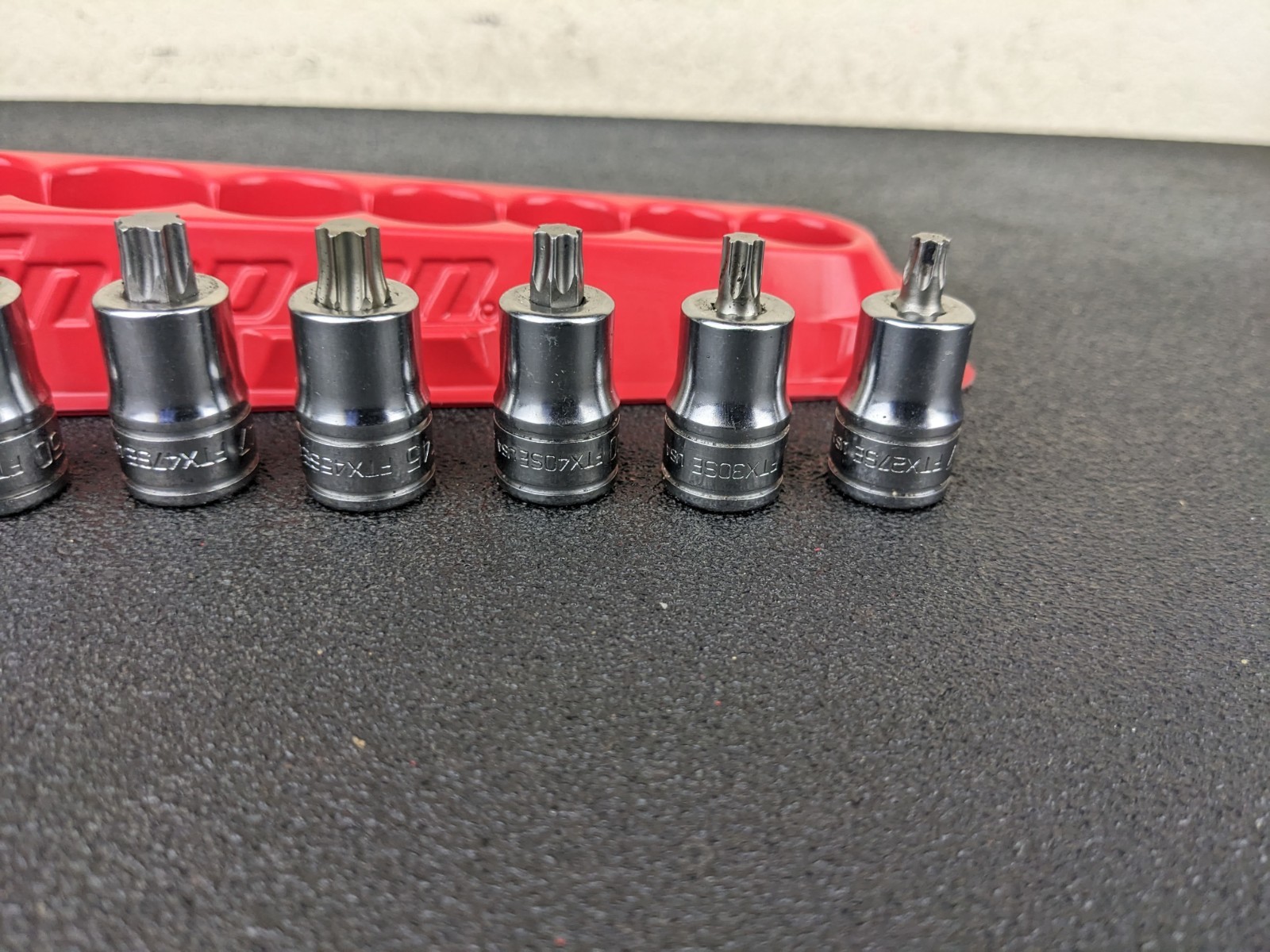#bp419 Snap On 7pc 3/8″ Drive Stubby Torx Socket Driver Set T27-T55 207EFTXYSE