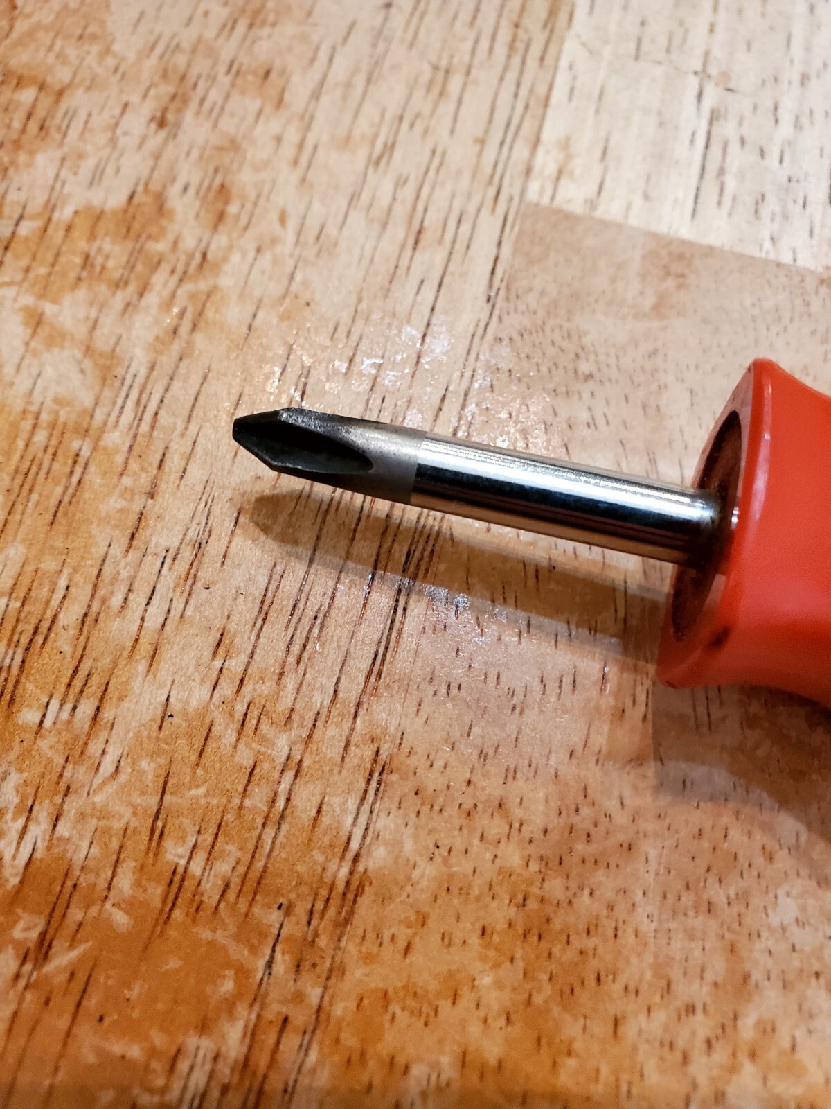 Mac Tools #2 Phillips Flat Head Midget Screwdrivers Red Hard Handle Lot Of 2