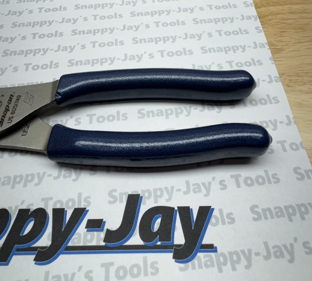 Snap-on Tools USA NEW POWER BLUE Talon Grip Long Nose Slip Joint Pliers LN47ACF