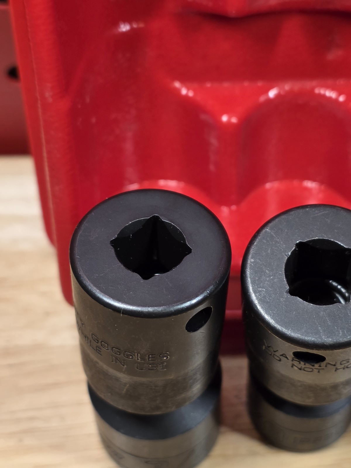 Snap-on 205IPF UNUSED 5-Piece 3/8″ Drive 6pt Shallow Impact Swivel Socket Set