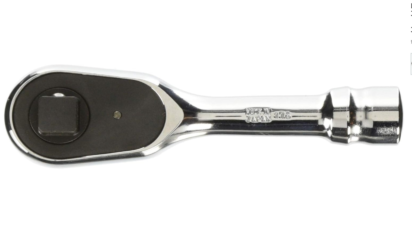 Kohken Z-EAL 3725ZS 3/8 9.5mm Ratchet Handle Short Type100mm Length Japan