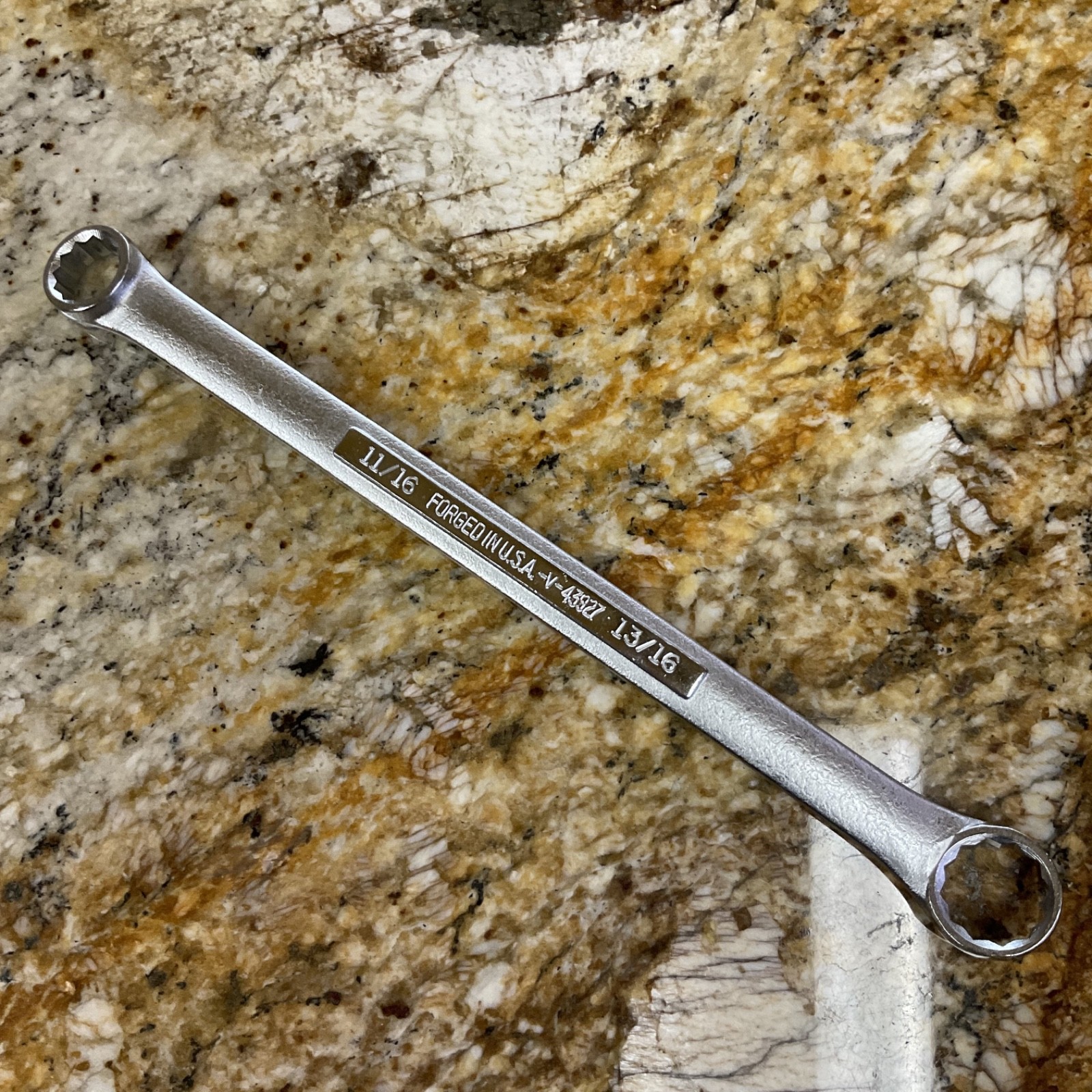 Vtg Craftsman 11/16″ & 13/16″ Double Box Wrench V-43927 USA !SHIPS FREE! CLEAN!!