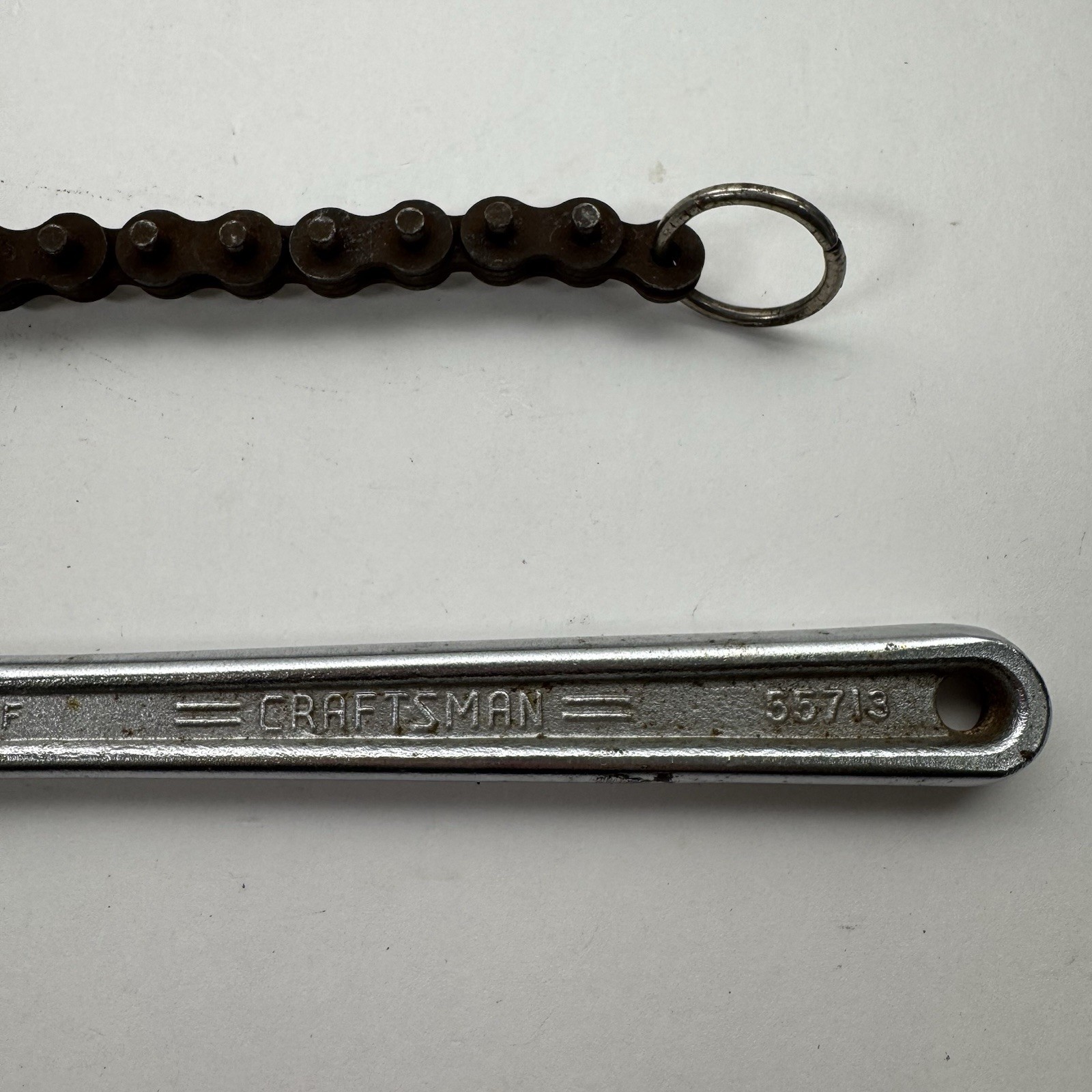 Craftsman 55743 12” Chain Pipe Wrench Oil Filter Strap Wrench USA Made
