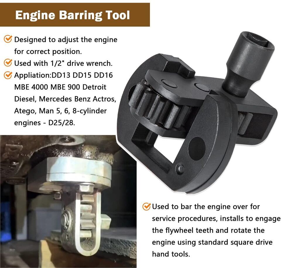 For Detroit Diesel DD15 DD16 Camshaft Timing Tool TDC Locating Pin & Engine Tool