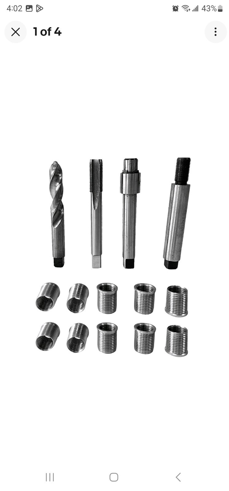 BZBMGMO M12x1.25 * 17 Thread Repair Kit, Total Length Up to 11 Inches, Car En…