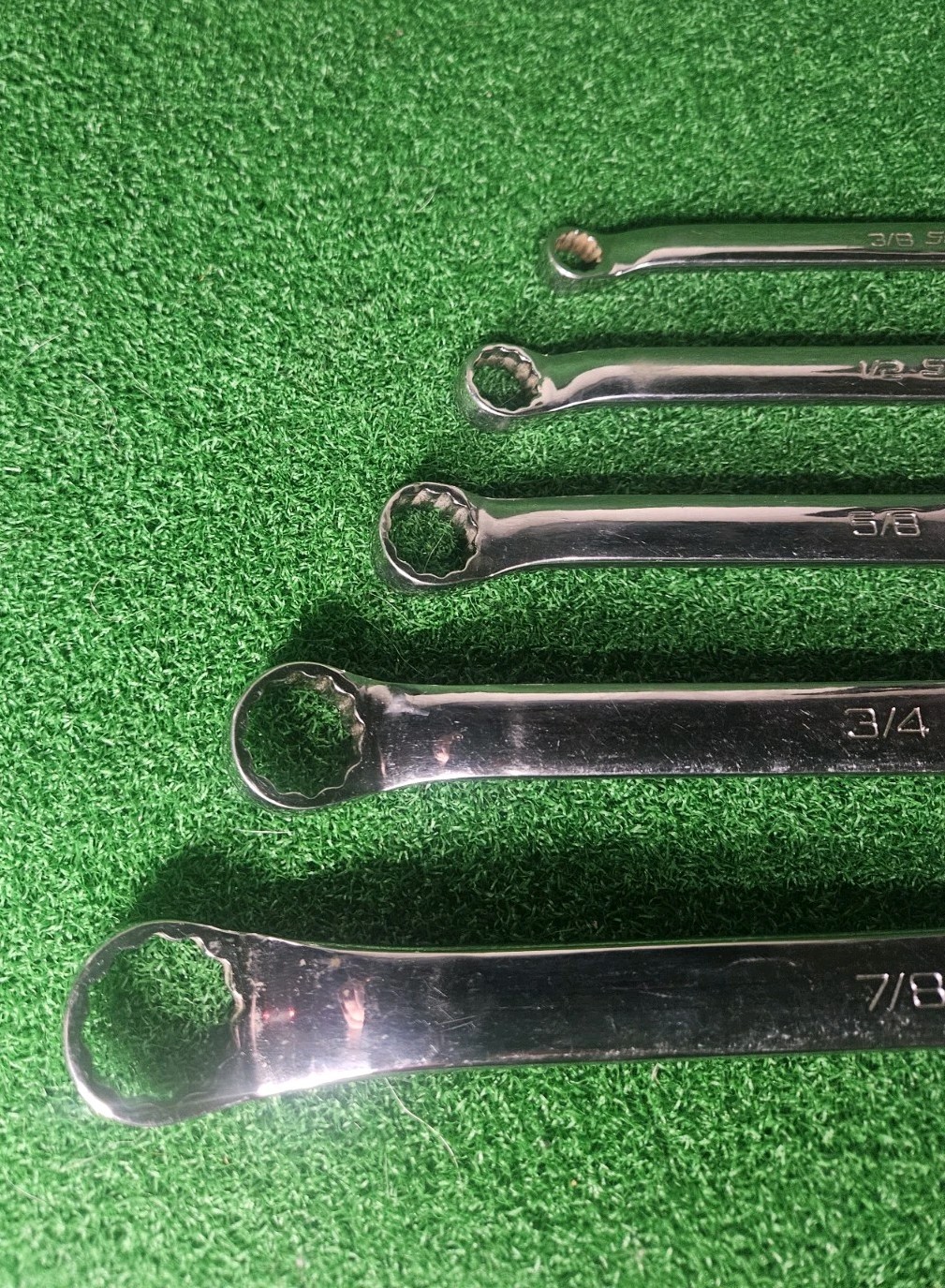 SNAP ON 5pc BOX END 12PT WRNCH SET From 3/8”to 15/16”