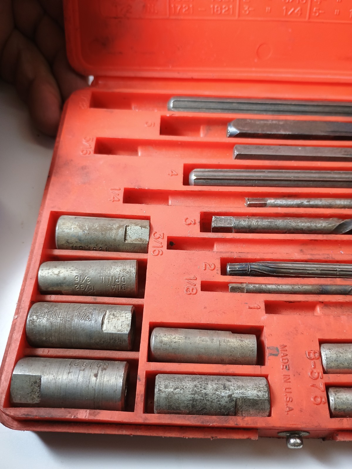 Blue Point By Snap-on Tools USA 1020 Screw Extractors Set Incomplete See Photos*