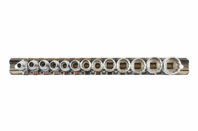 Laser 7590 Bi-Hex Standard Socket Set 13pc 1/4″D 4-14mm