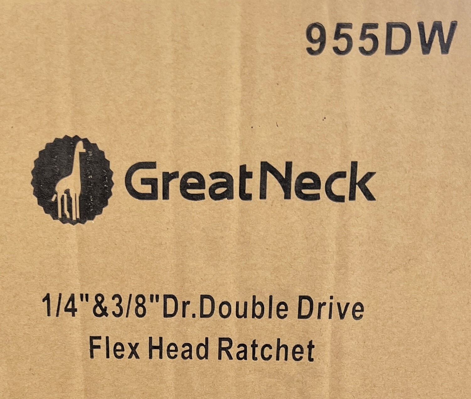 Dual Drive Flex Head Stubby Ratchet 1/4″ 3/8″ Grip Handle 955DW