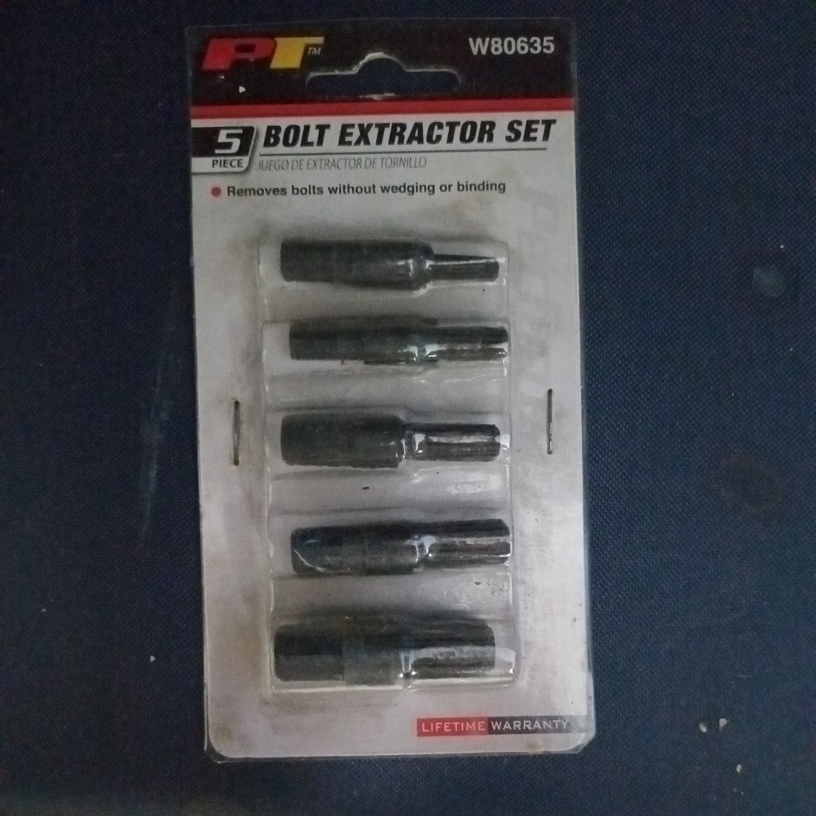 Performance Tool W80635 Bolt Extractor Set 5pc 1/4in – 1/2in