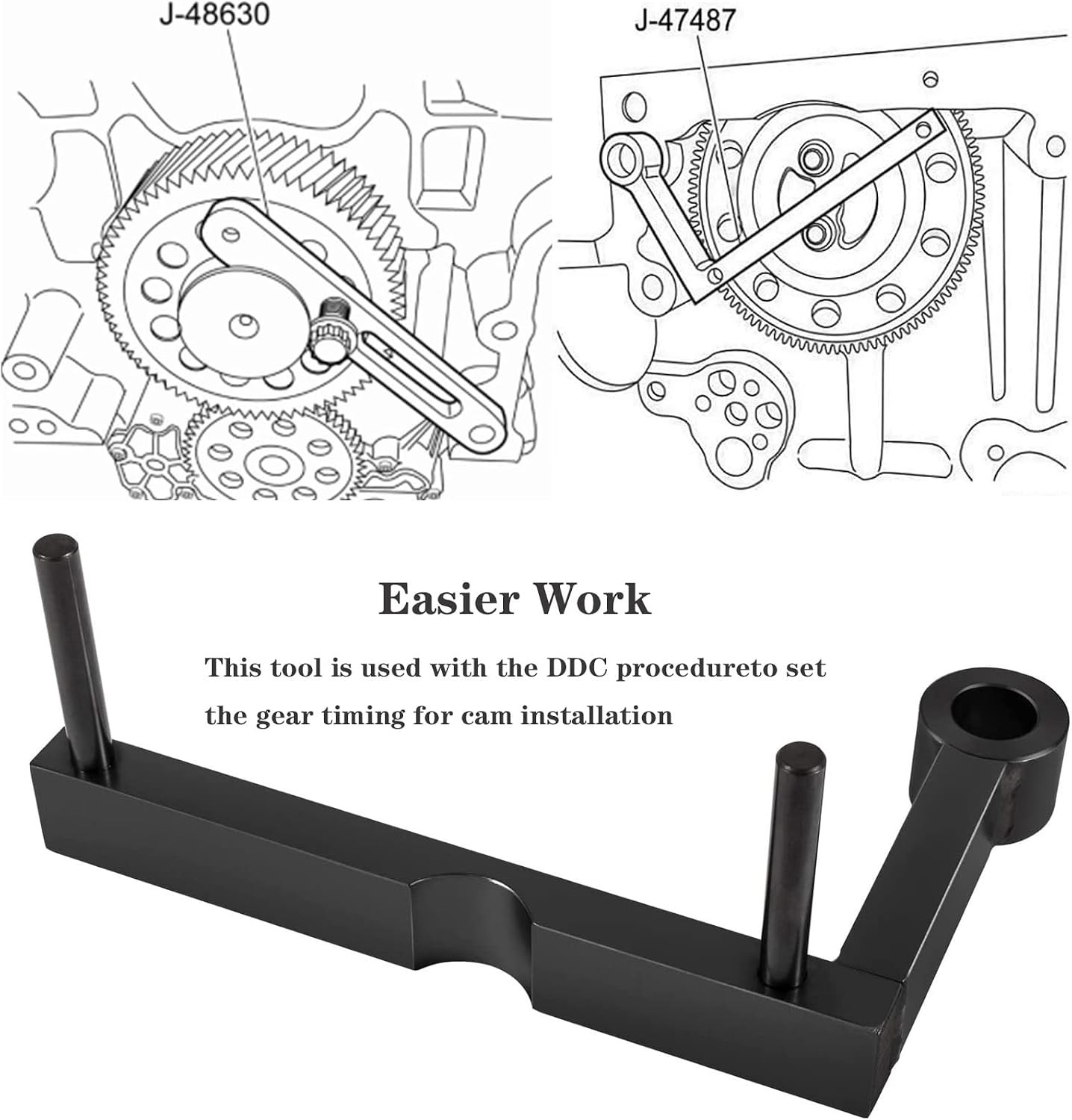 Gear Train Idler 3 Cantilever Tool for Detroit Diesel DD13 DD15 Engine J-47487