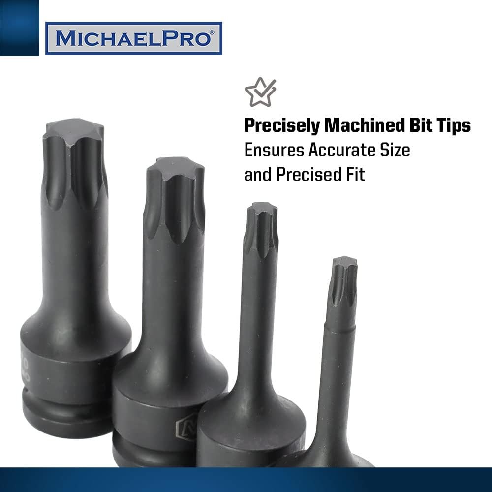 MichaelPro MP005029 8Pc 1/2” Drive T30, T40, T45, T47, T50, T55, T60 and T70