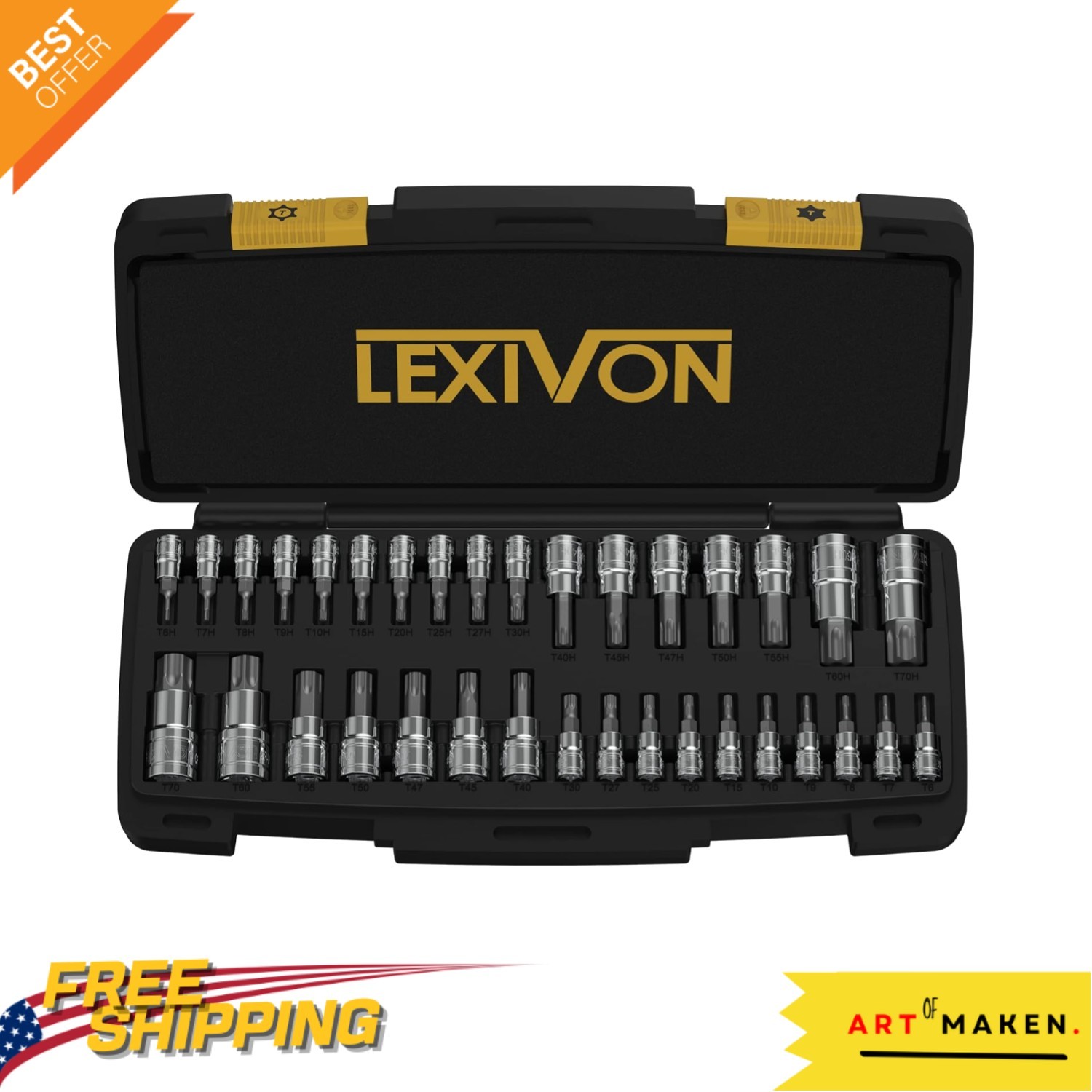 Master Torx Bit Socket Set 34-Piece – Superior Torque & Long-lasting Durability