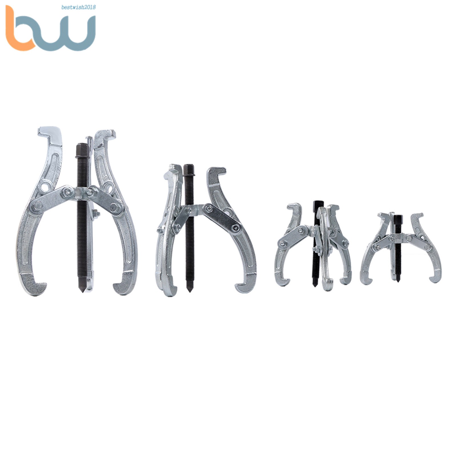 4PCS Gear Puller 3-Jaw Set Gear Pulley Bearing Puller 3″ 4″ 6″ 8″ For Car Repair