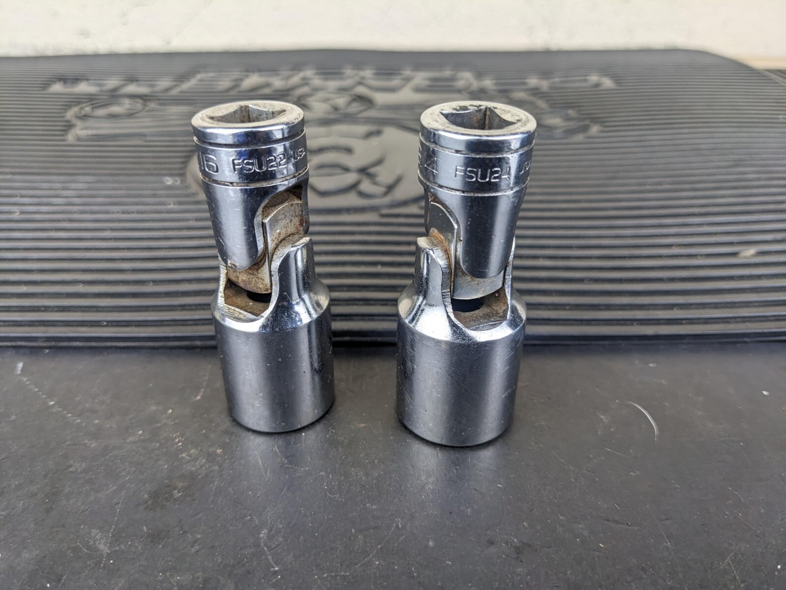#bd209 Snap-on 3/8 Drive Deep Swivel Sockets SAE 3/4″ 11/16″ FSU22 FSU24