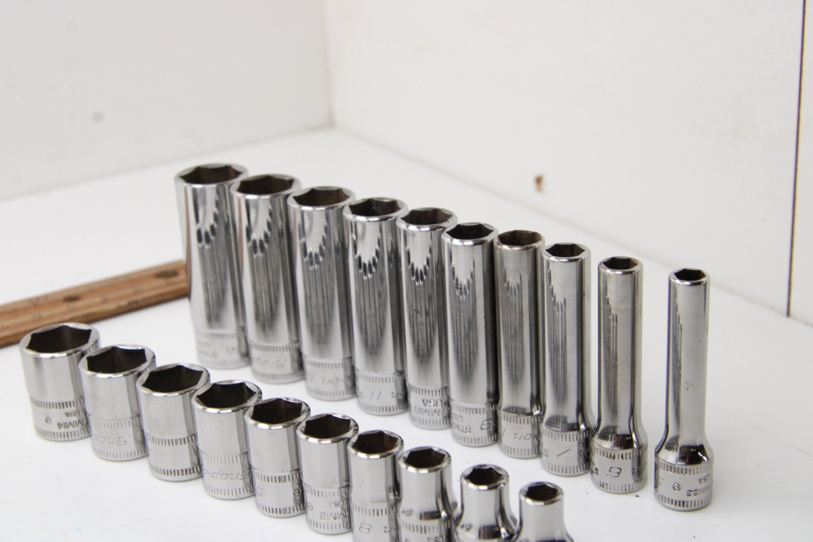 Snap-on 144TMPB 44 Piece 1/4″ Drive 6-Point Metric/ SAE General Service Set USA