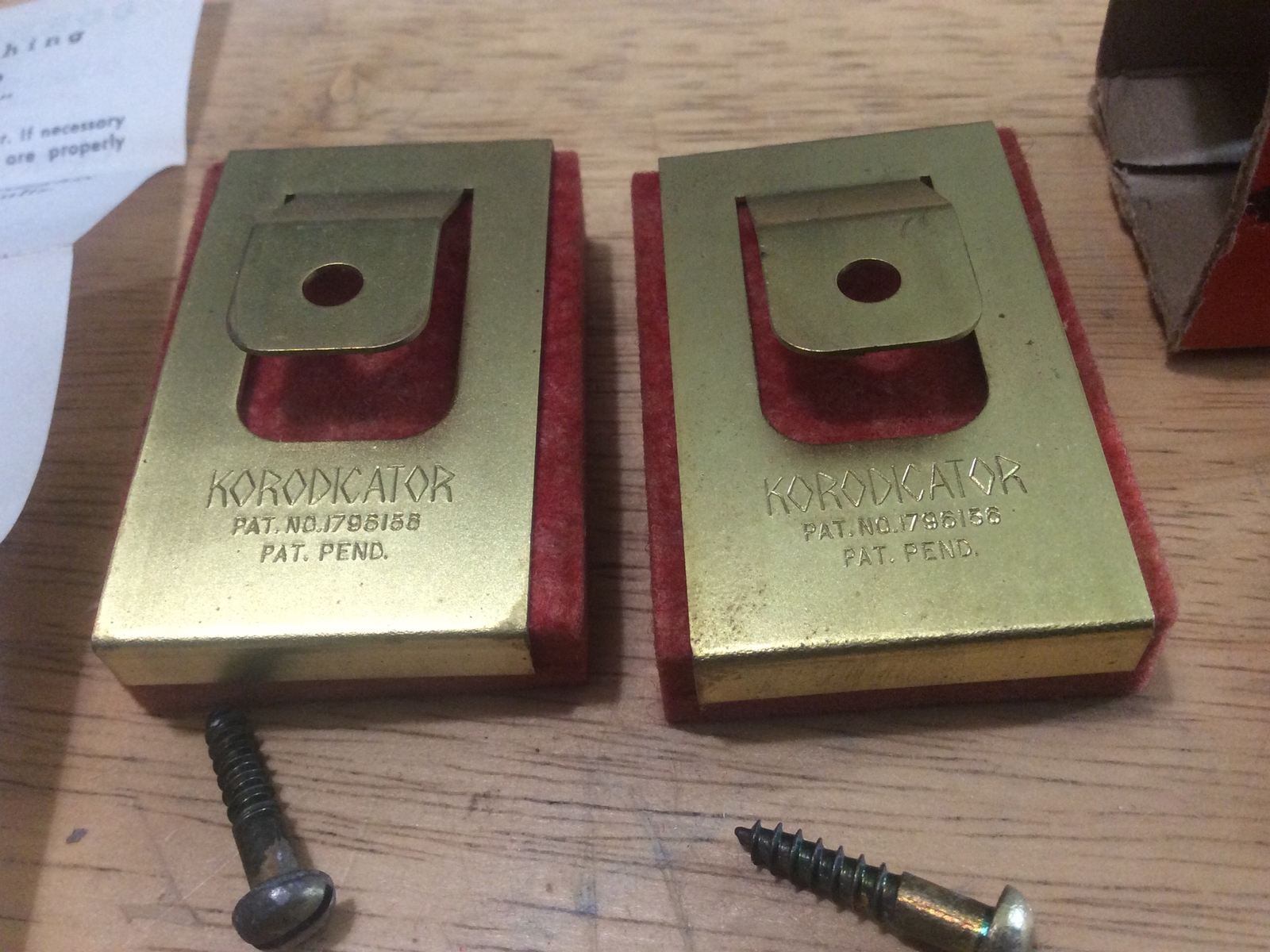 Vintage Rare Korodicator Auto Battery Terminal Post Corrosion Resistant Pads
