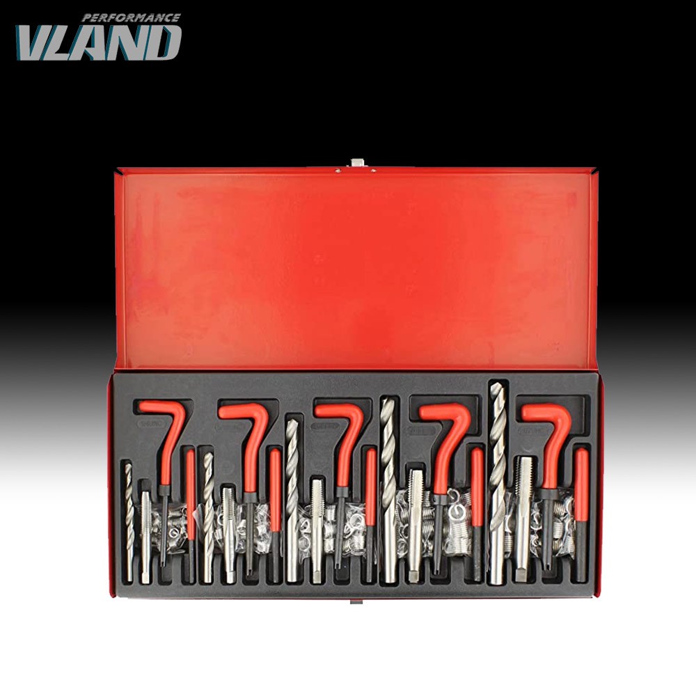 131 Pcs/Set Metric Thread Repair Insert Helicoil Threading Tool M5/M6/M8/M10/M12