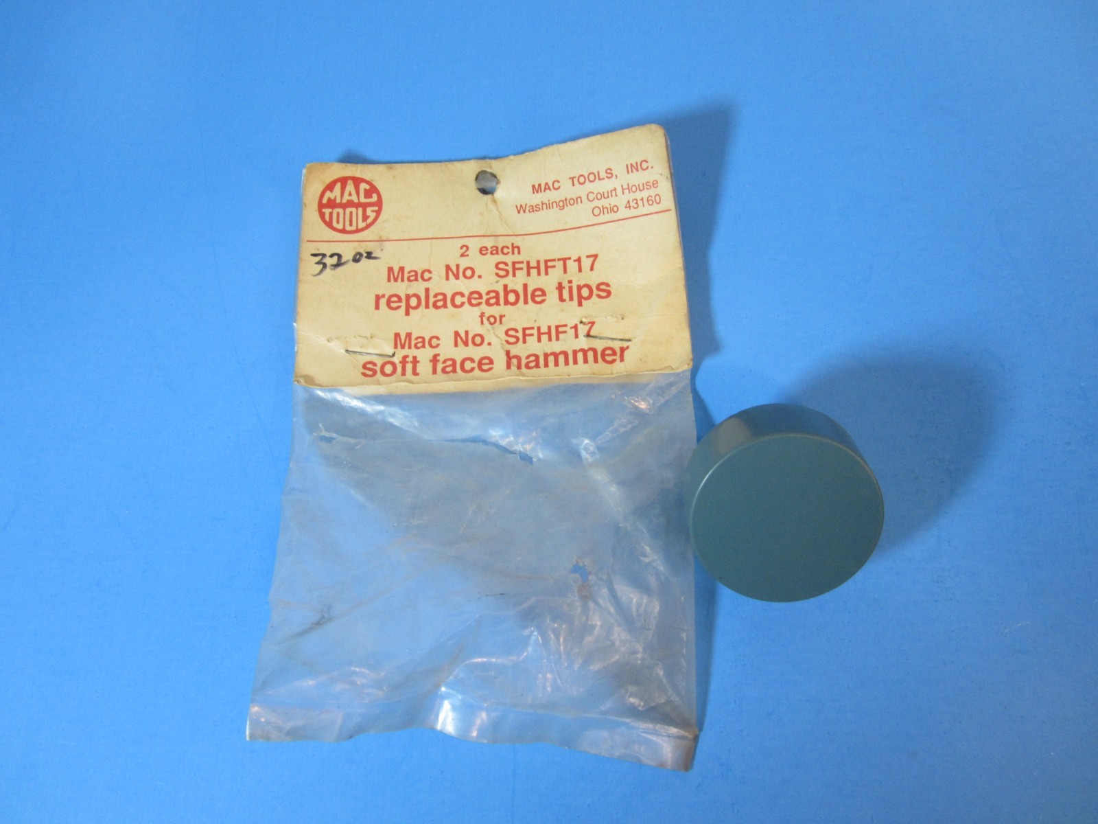 MAC TOOLS SFHFT17, Blue End 1-each for 32oz Soft Blow Hammer