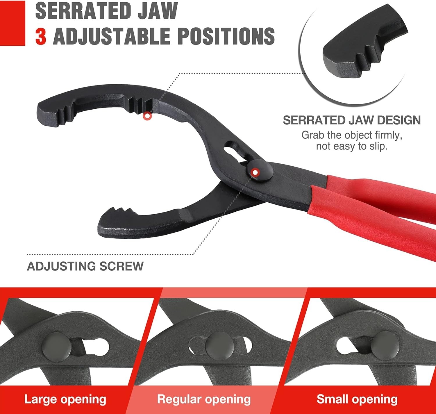 Efficient 12″ Adjustable Oil Filter Pliers – Lightweight Yet Robust Design