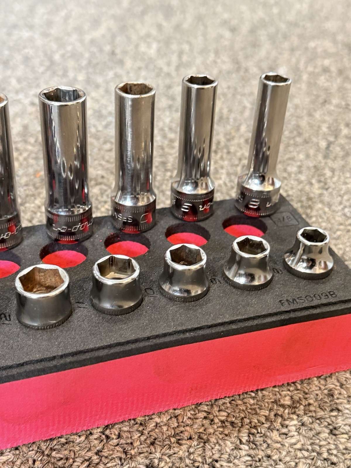 SNAP ON SFSM 19mm-8mm DEEP 19mm-7mm SHALLOW 24pc 3/8″ SOCKET SET