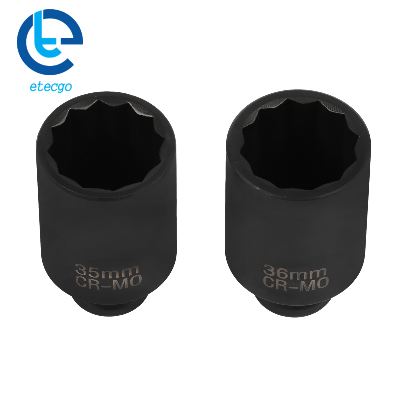 1 Set 1/2″ Drive Deep Spindle Axle Nut Impact Socket Set 8PCS 2 Point
