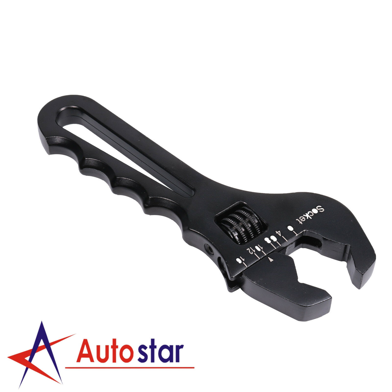 3AN To 16AN Adjustable Wrench Black Aluminum Tool Spanner For Hose End Fitting
