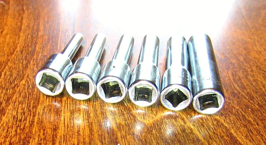 Matco Tools 1/4 Inch Drive 6PC Torx Deep E4 E5 E6 E7 E8 E10 GOOD CONDITION