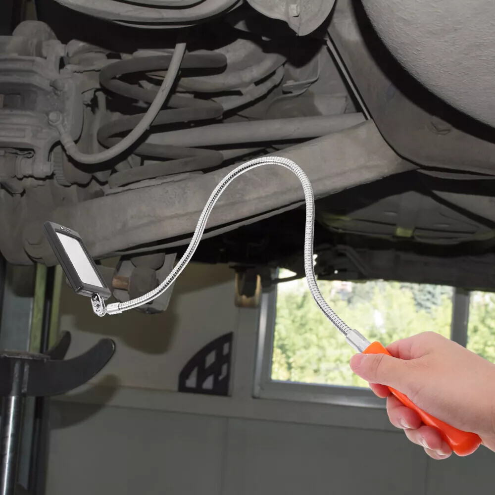 Flexible LED Inspection Mirror for Under Vehicle Repair, Telescopic & Rotating