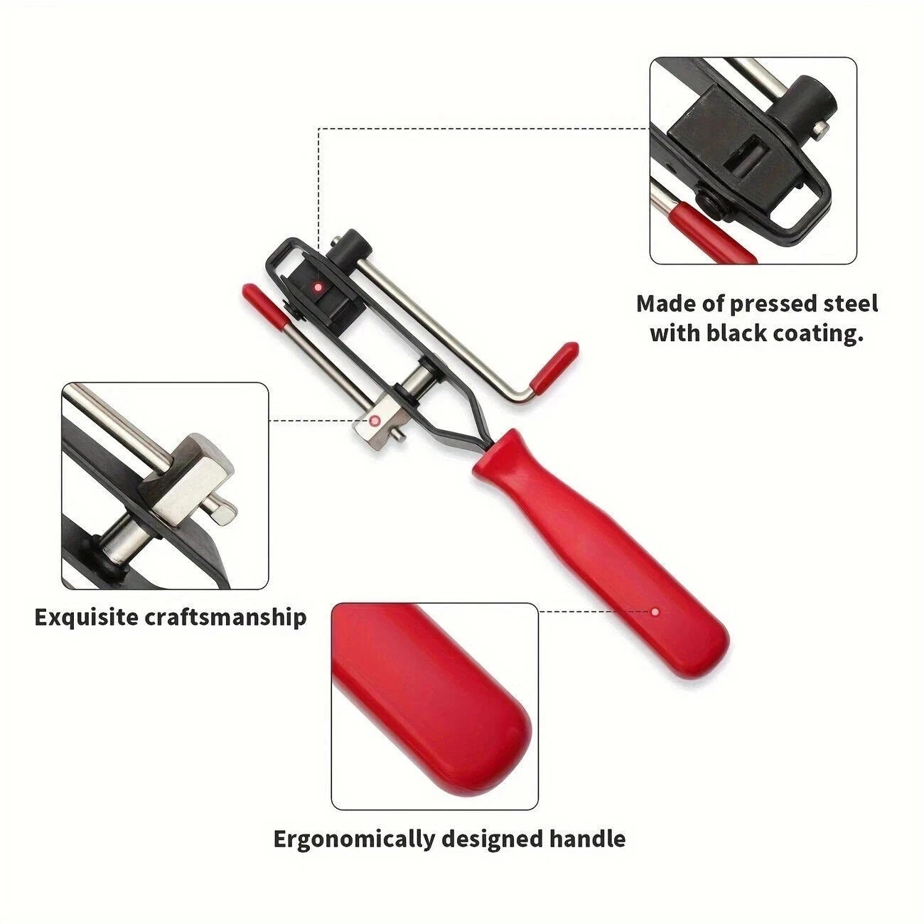 2Pcs CV Joint Boot Clamp Pliers Ear Type Banding Cutter Plier w 20PCS of Clips
