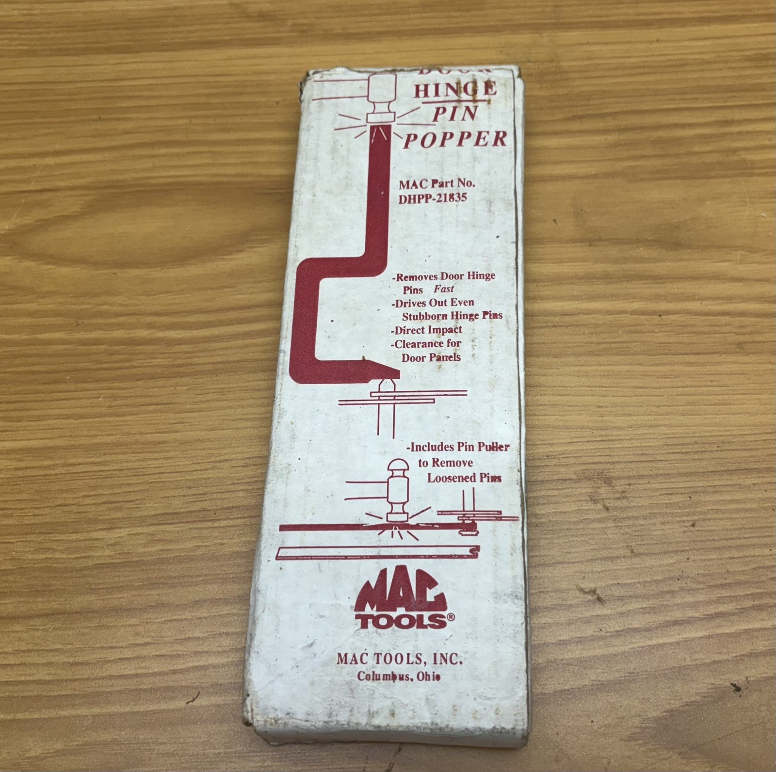 Mac Tools automotive 21835 Door Hinge «Pin Popper» Auto Body