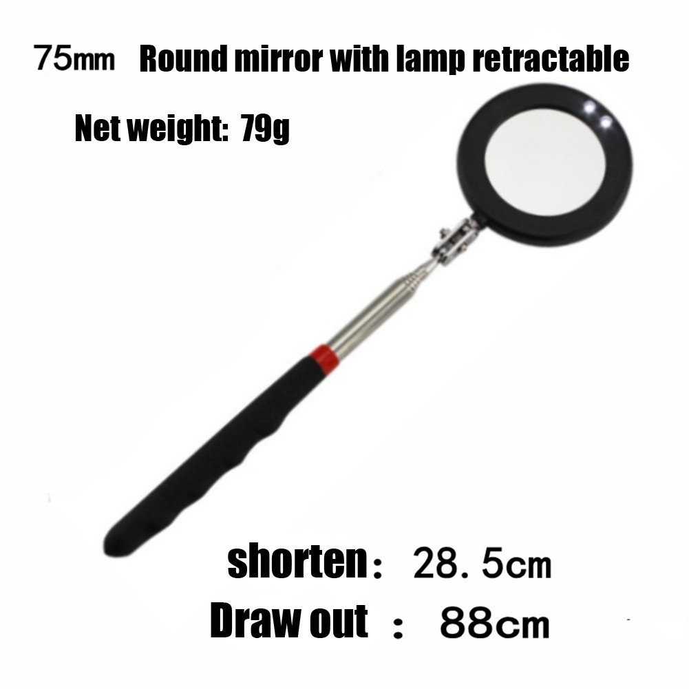 Extending Inspection Mirror Telescopic Swivel Car Mechanic Folding Tool DIY