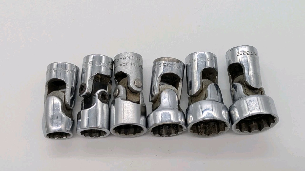 HERBRAND, BLACKHAWK, TRUECRAFT 3/8” 12-PT SWIVEL SOCKETS VARIOUS SIZES