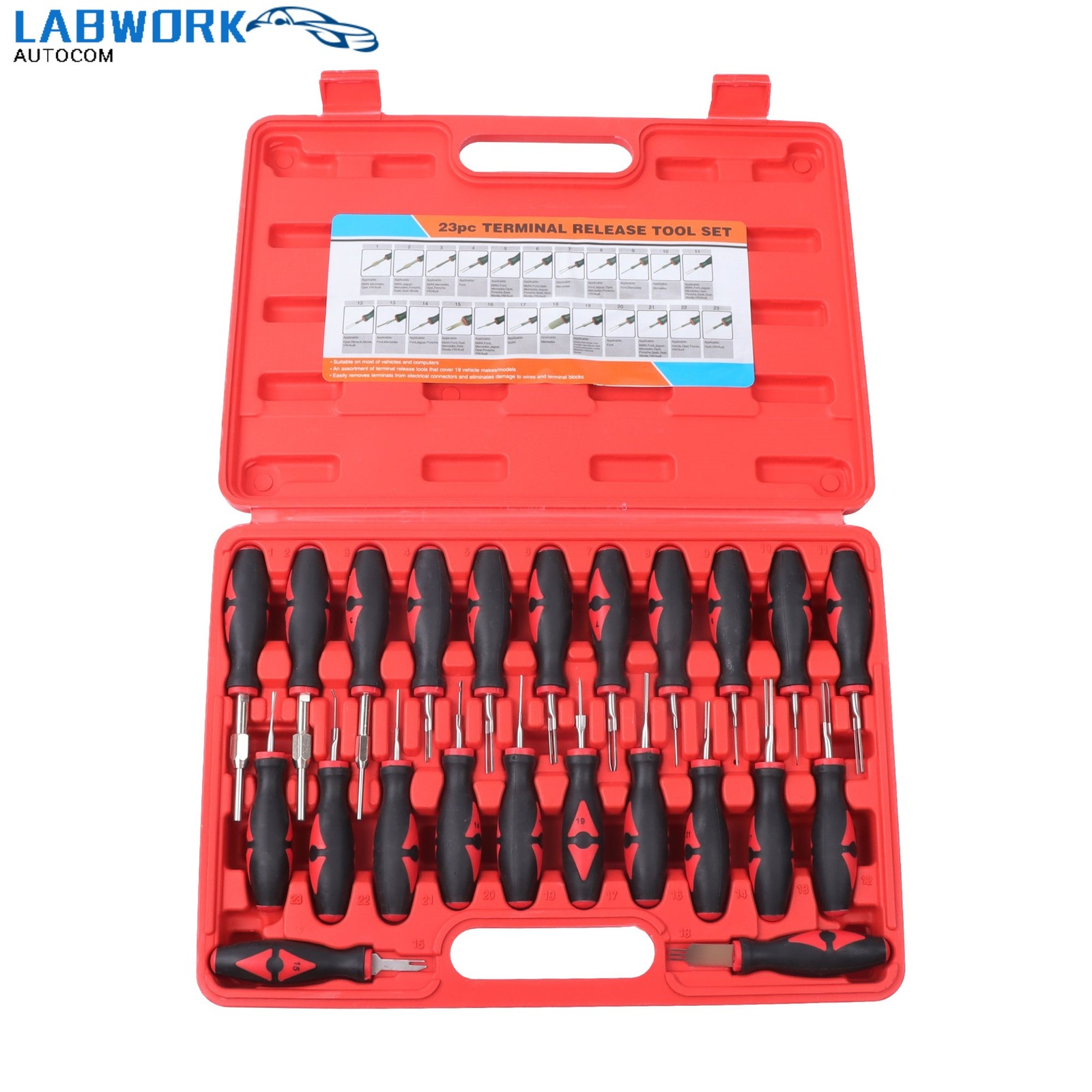 23PCS/Set Universal Terminal Release Electrical Connector Removal Tool Kit