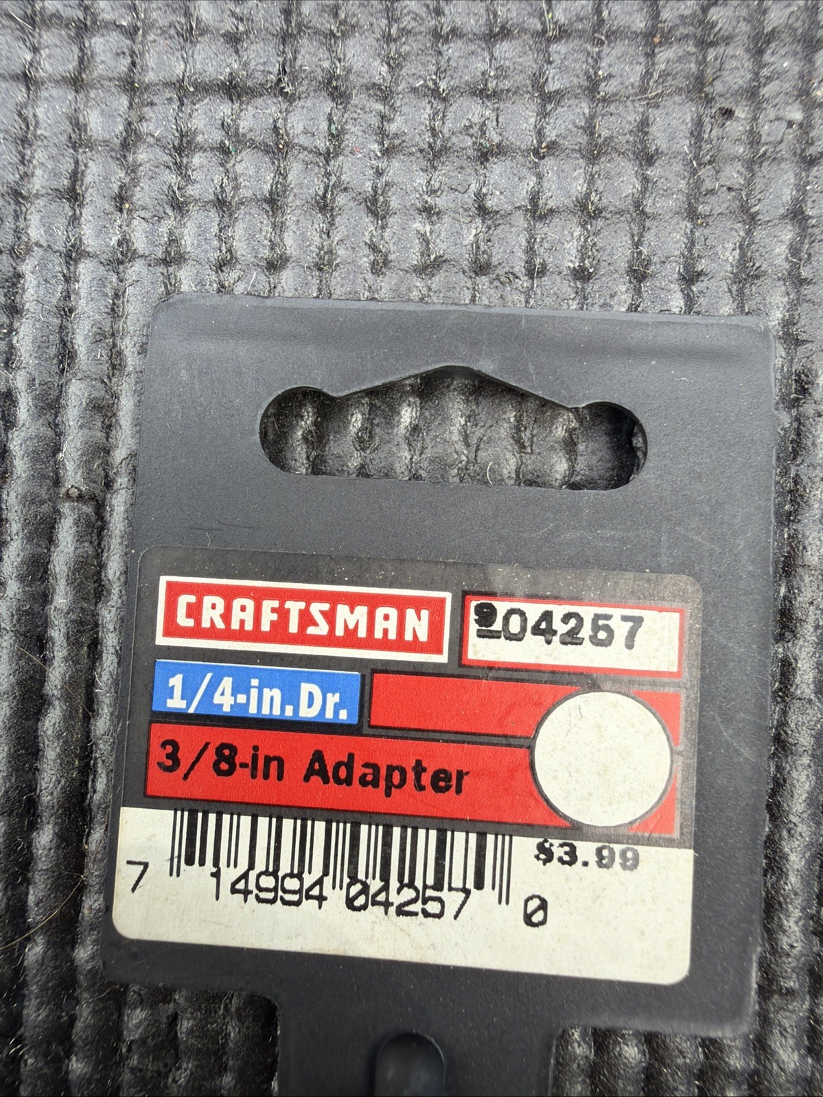 Sears Craftsman 1/4″ Ratchet 3/8″ Drive Socket Adapter / Increaser, USA Nos 4257