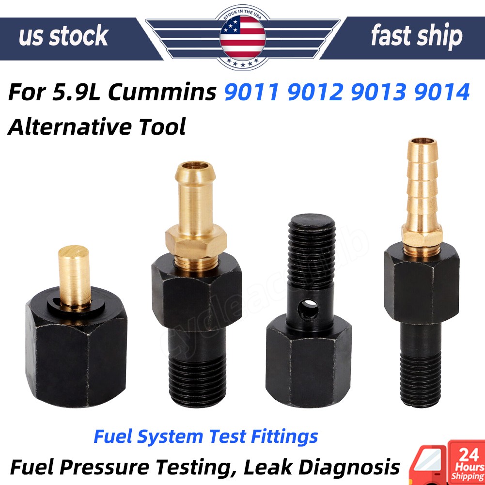 For 5.9L Cummins 9011 9012 9013 9014 Alternative Tool Fuel System Test Fitting