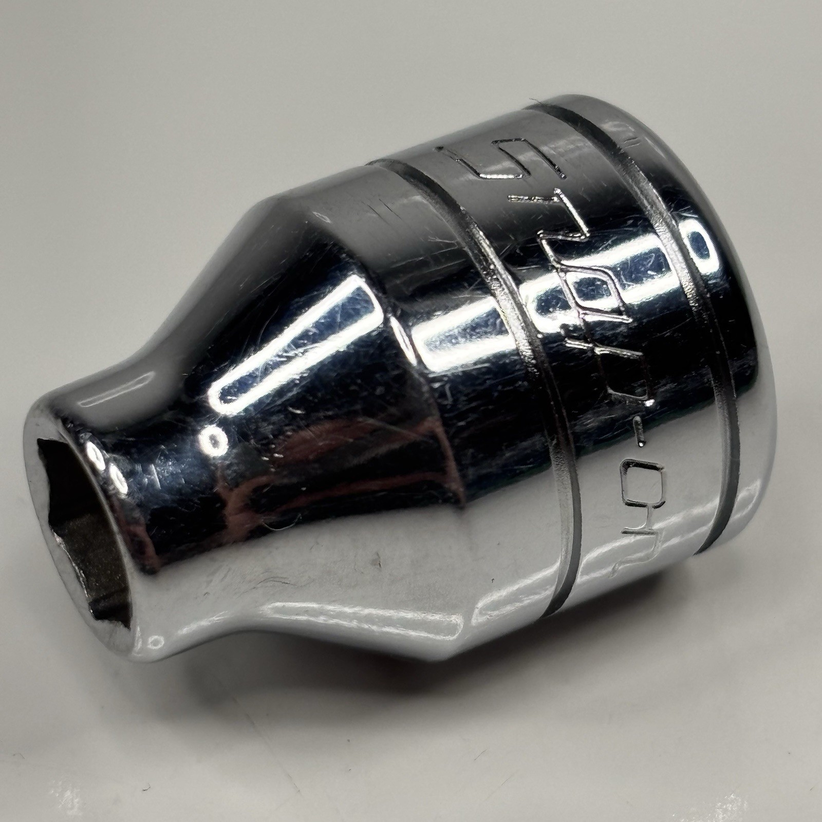 Snap On Tools FS081 3/8 Dr 6Pt SAE 1/4 Flank Dr Shallow Socket USA 1997