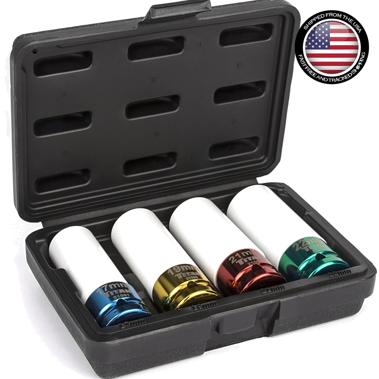 1/2-Inch Drive Non-Marring Lug Nut Socket Set – Chrome-Moly Steel for Strength
