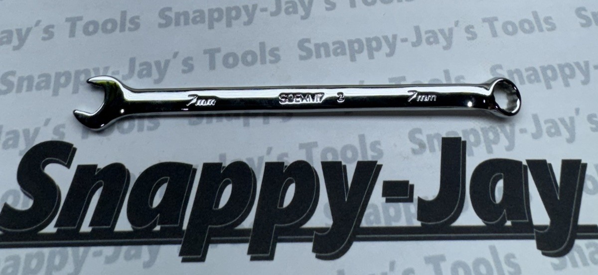 Snap-on Tools USA NEW 7mm Metric 12pt Flank Drive PLUS Combination Wrench SOEXM7