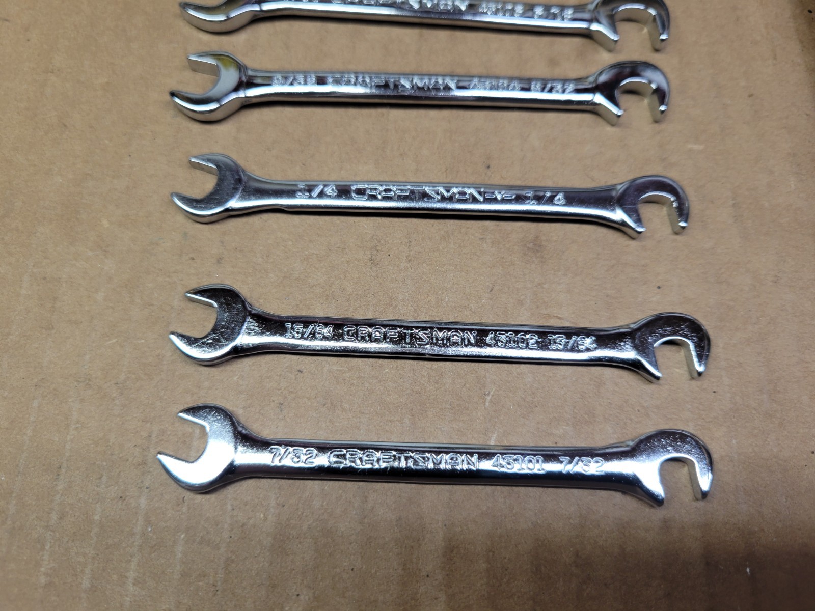Craftsman USA 8-Piece Open End Ignition Wrench Set with Pouch No 4306