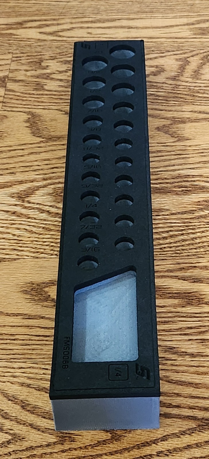 Snap On FMSO08B SAE 1/4″ Foam Shallow Deep Socket Holder NO Tools