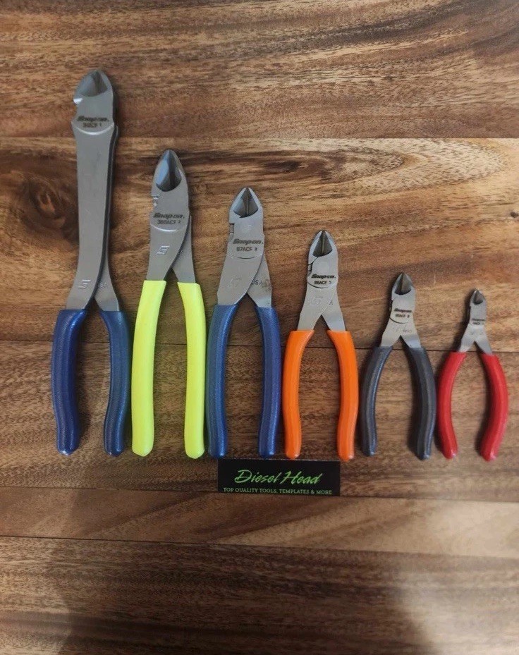 *NEW* Snap On Tools Multi-Color Essential Diagnal Cutters Set FREE SHIPPING