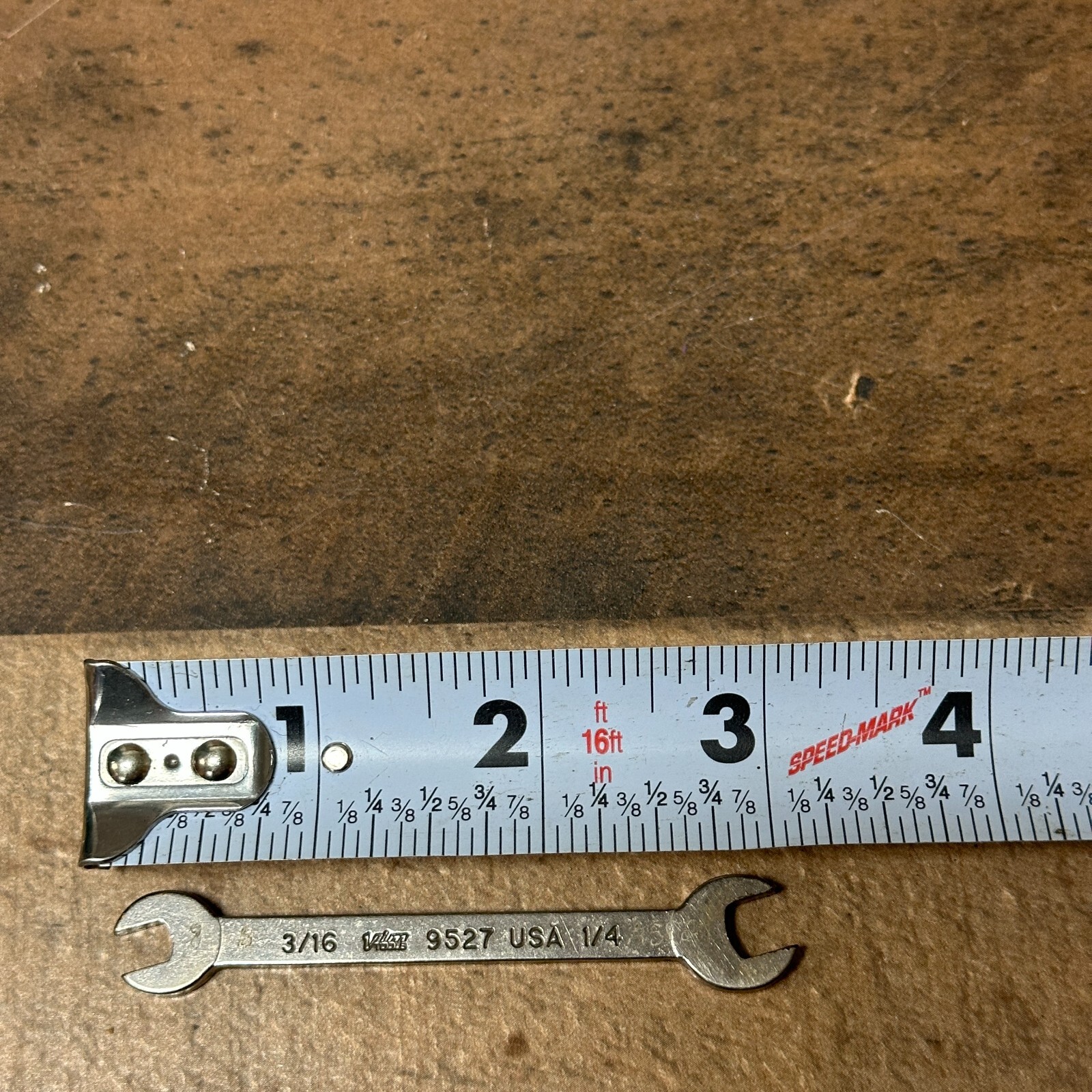 VIM Tools 9527 3/16″ x 1/4″ Open End Wrench USA VTG