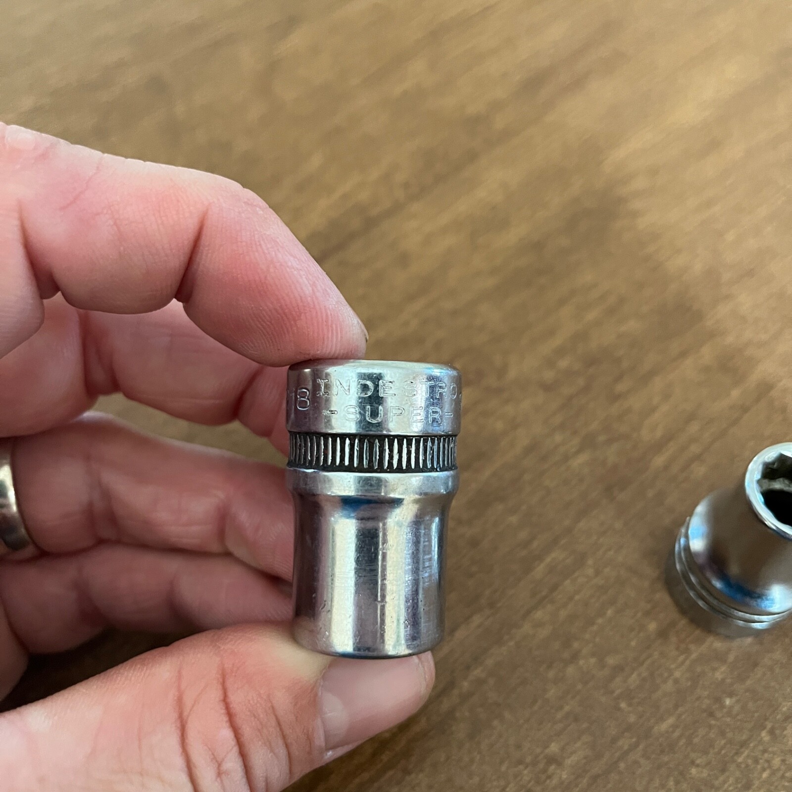Indestro Super 9/16″ & 7/16” Shallow Chrome Socket 1/2″ Drive 1218 set of 3