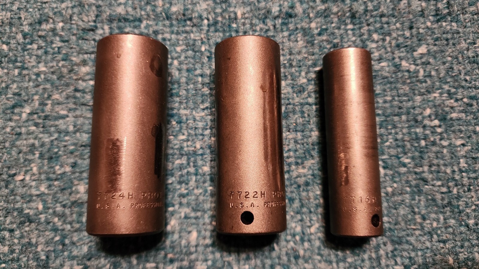 3 Proto Professional USA 3/8″ Dr Deep Impact Sockets 6-pt, 1/2″, 11/16″, & 3/4″!