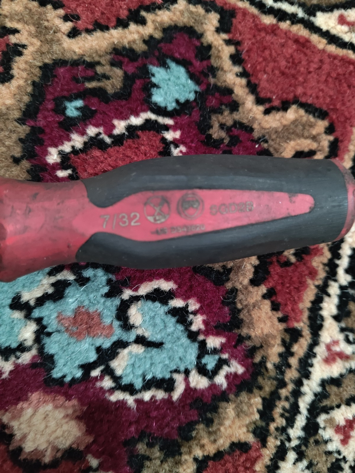 Snap On SGD2B Screwdriver 7/32” In Classic Red Instinct Handle