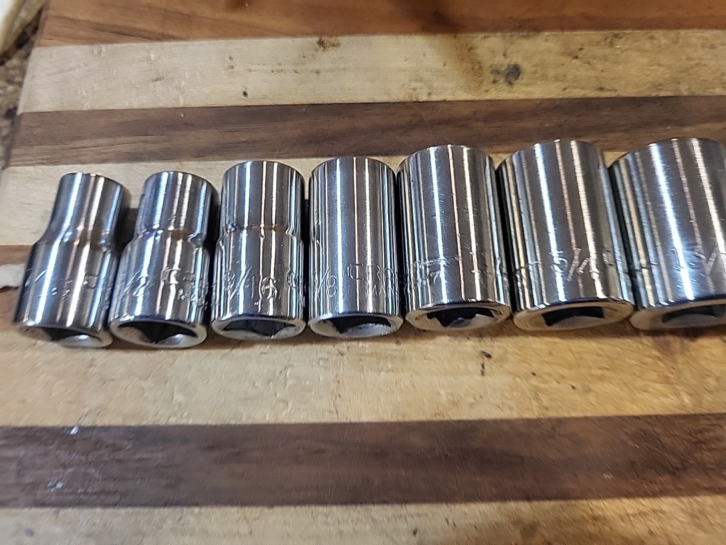 Craftsman 13 Pc. SAE Shallow Socket Set 1/2″ Dr. 12 Pt. 7/16″ to 1-1/4″ 🇺🇸
