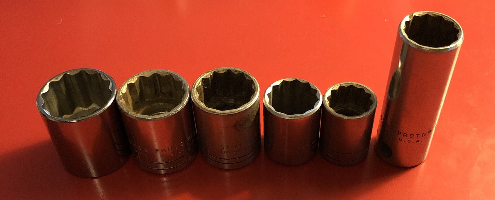 Proto 1/2” Drive 12 point Socket Lot SAE 1 1/8” 1” 1/16 Kobalt 1 1/4” Large