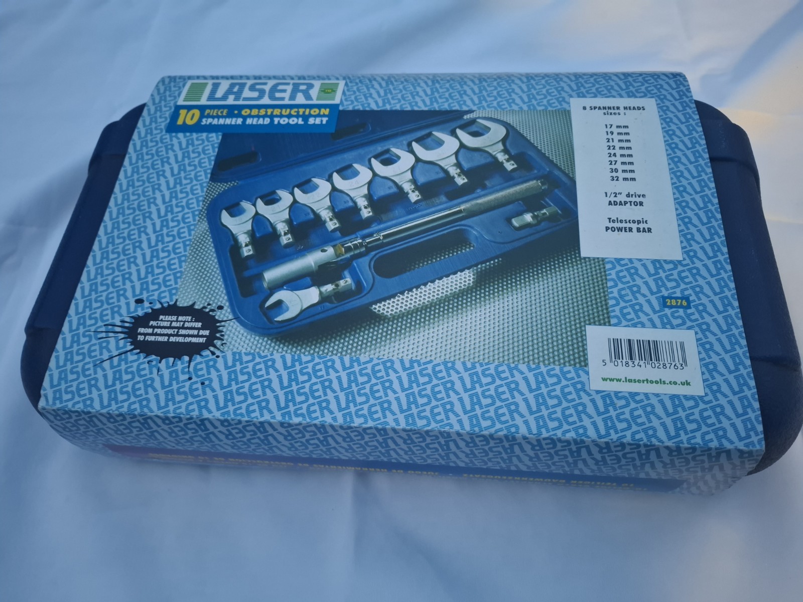 Boxed NOS LASER 10 piece obstruction spanner head tool set Never Used